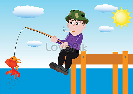 Cartoon Fisherman Fishing Images, HD Pictures For Free Vectors Download ...