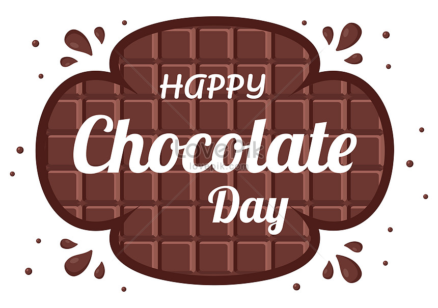 Happy chocolate day vector illustration image_picture free download