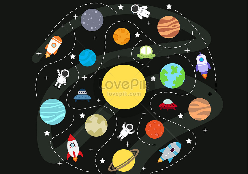 Vector De Fondo De Astronauta Y Espacio | PSD ilustraciones imagenes  descarga gratis - Lovepik