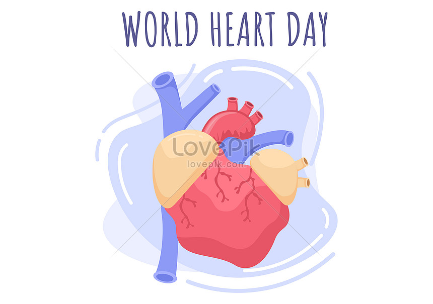Illustration Of World Heart Day Background Royalty Free SVG, Cliparts,  Vectors, and Stock Illustration. Image 83149992.