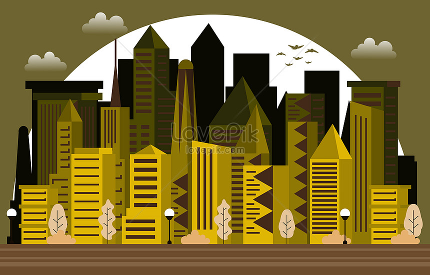 cityscape night clipart background