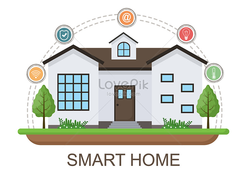 Smart home technology vector illustration image_picture free download ...