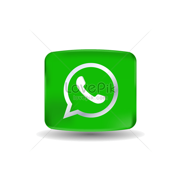 Whatsapp application green logo icon 3d render on green background Stock  Illustration | Adobe Stock
