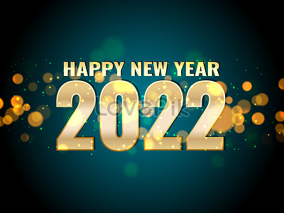 Happy New Year 2022 Green Background Design Download Free | Banner ...