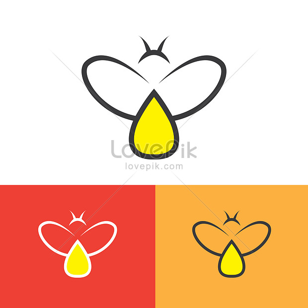 Queen bee logo design Royalty Free Vector Image