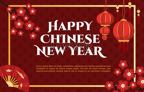 Chinese Red Celebrating The New Years Background Download Free | Banner ...