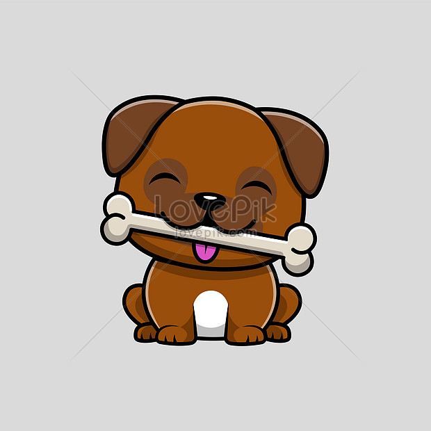 Lindo Pug Perro Comiendo Hueso Dibujos Animados Vector Icono Ilustración |  PSD ilustraciones imagenes descarga gratis - Lovepik