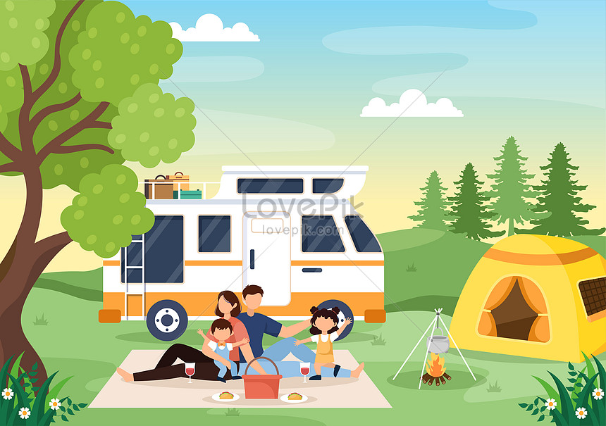 Car camping to adventure illustration illustration image_picture free ...