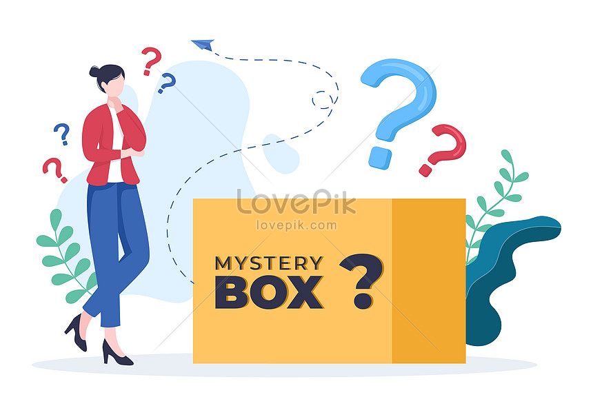 Mystery Gift Box Cartoon Illustration Illustration Image_picture Free ...