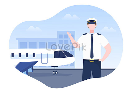 Air hostess cartoon illustration illustration image_picture free ...