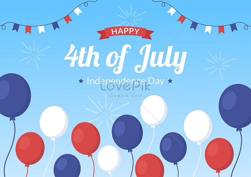 4th july happy independence day usa illustration illustration image ...