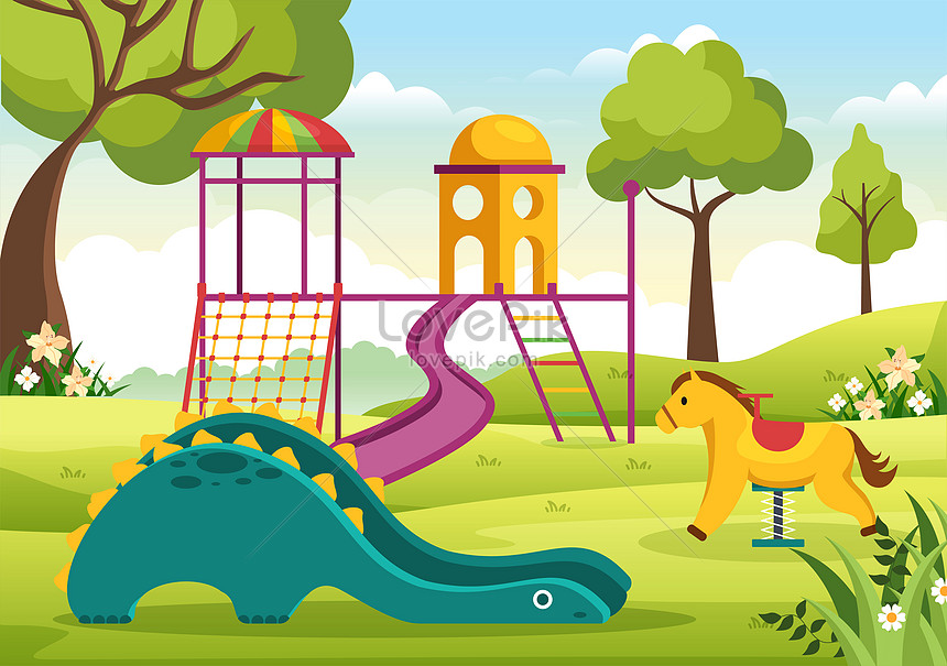 Cartoon Playground Images, HD Pictures For Free Vectors Download -  