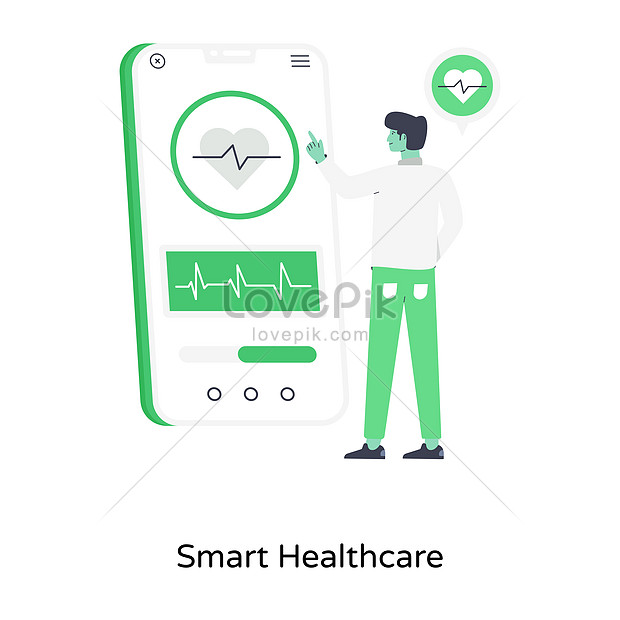 Modern flat vector of smart healthcare illustration image_picture free ...