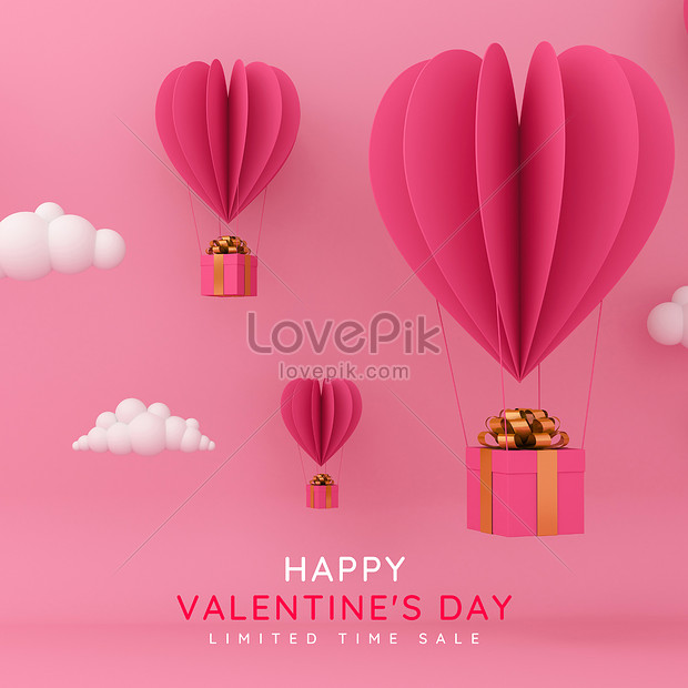 Valentines Day Banners Love Holiday Gifts Hearts Download Free | Banner ...