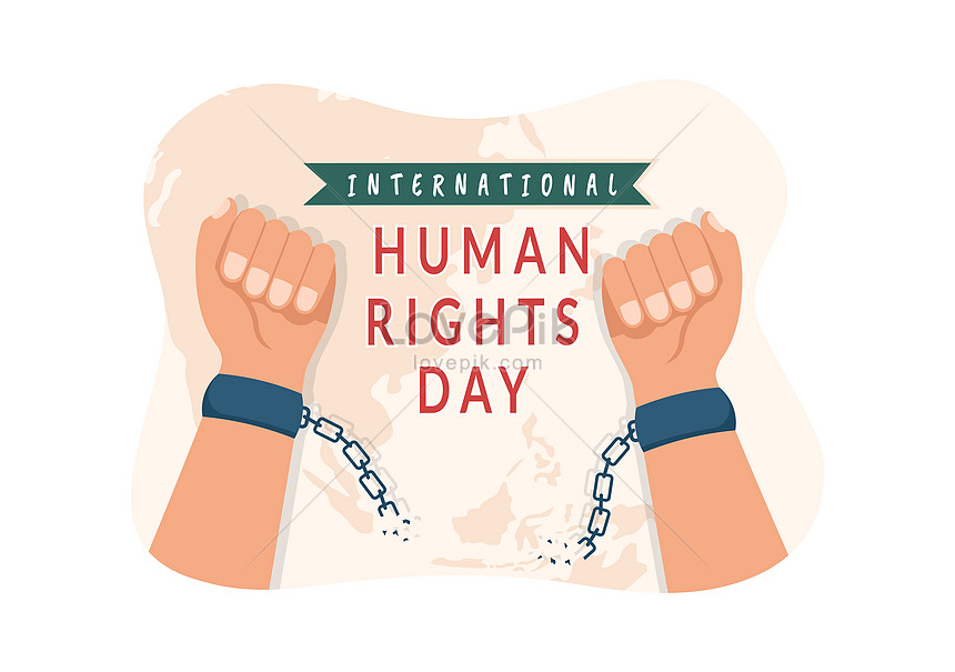 Human rights day poster with hands breaking handcuffs Stock Vector by  ©jemastock 429740730