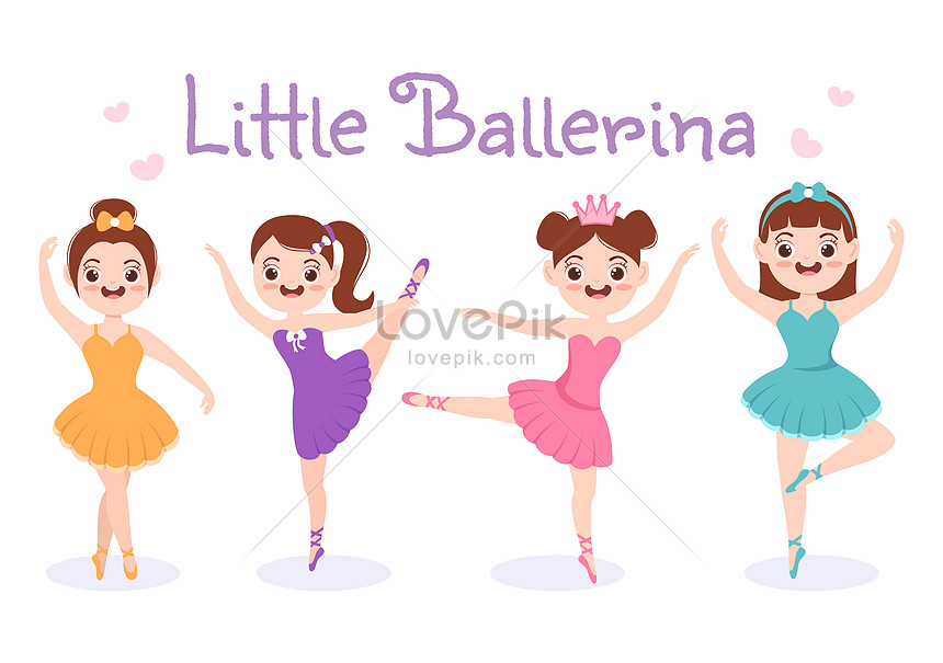 Portrait Of The Ballerina In Ballet Pose Theatrical Pink Exercise Photo  Background And Picture For Free Download - Pngtree