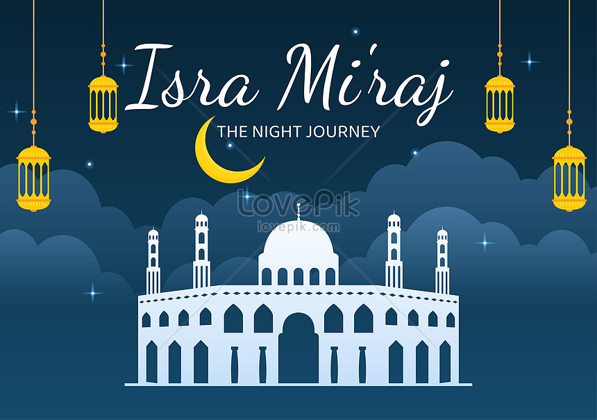 Happy isra miraj illustration illustration image_picture free download ...