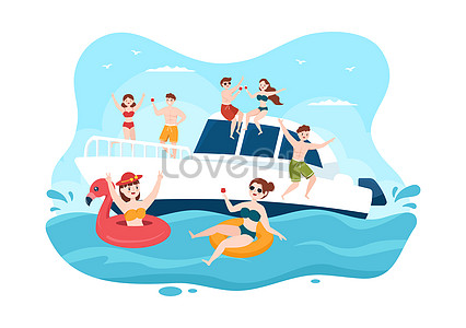 Fast yacht gif illustration image_picture free download 401112860 ...