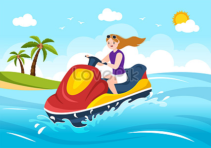 Jet Ski Vector PNG Free Download And Clipart Image For Free Download ...