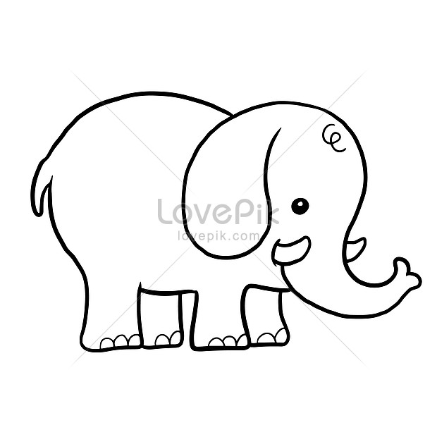  Dibujos Animados Anime Dibujado A Mano Animal Elefante Imagen PNG para Descarga gratuita