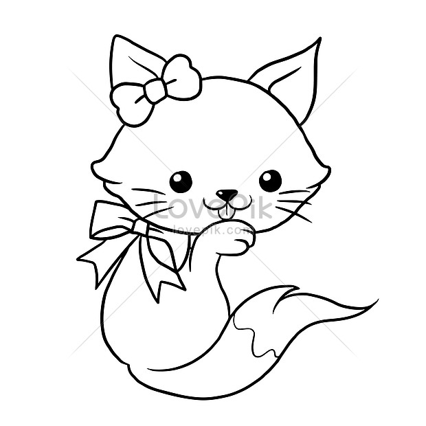 cat cartoon animal doodle kawaii anime coloring page cute illustration clip  art character 11812131 PNG