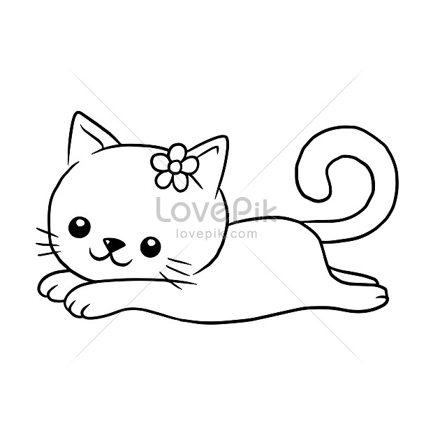 Gatos Dibujos Animados Animales Garabatos Kawaii Anime Colorear Página  Lindas | PSD ilustraciones imagenes descarga gratis - Lovepik