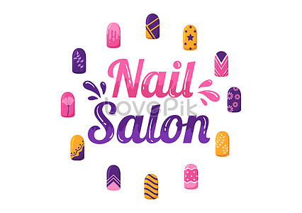 coloring nail salon building clipart