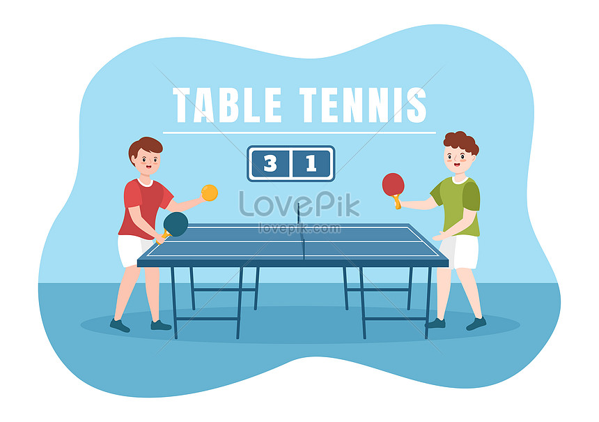 Tennis de table images vectorielles, Tennis de table vecteurs libres de  droits