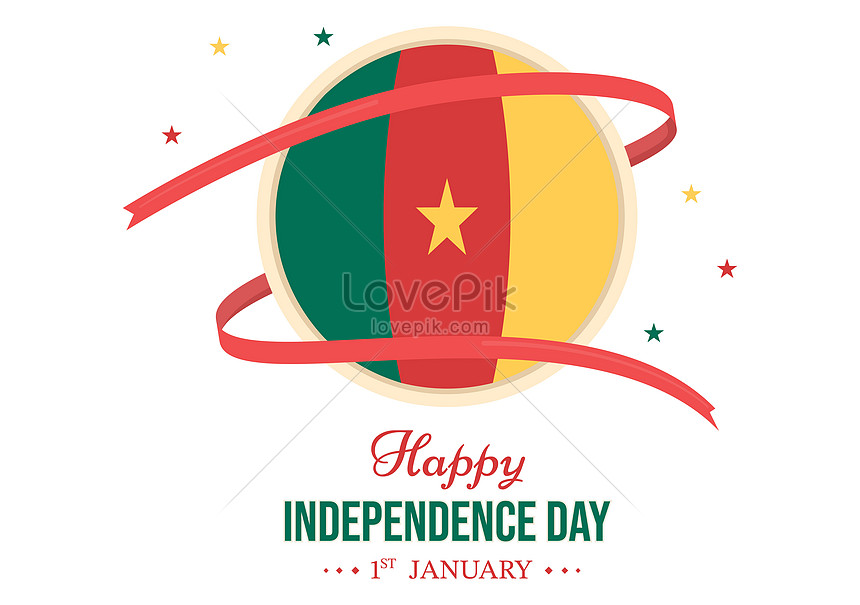 Happy cameroon independence day illustration illustration image_picture ...