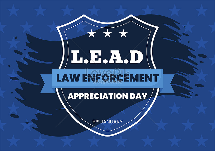 National law enforcement appreciation day or lead illustration ...