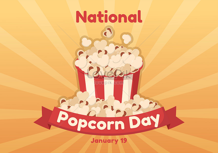 National popcorn day illustration illustration image_picture free