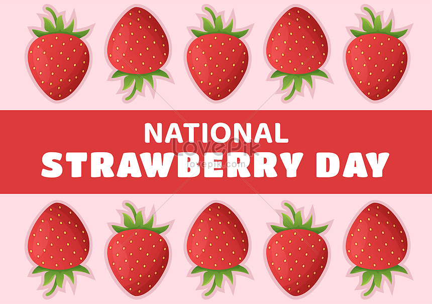 National strawberry day illustration illustration image_picture free