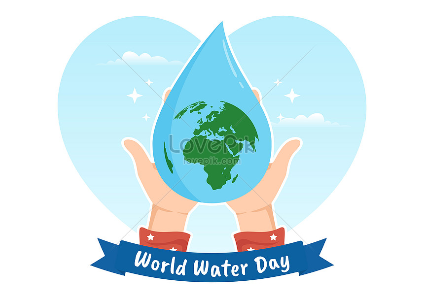 Premium Vector | Hand drawn world water day illustration