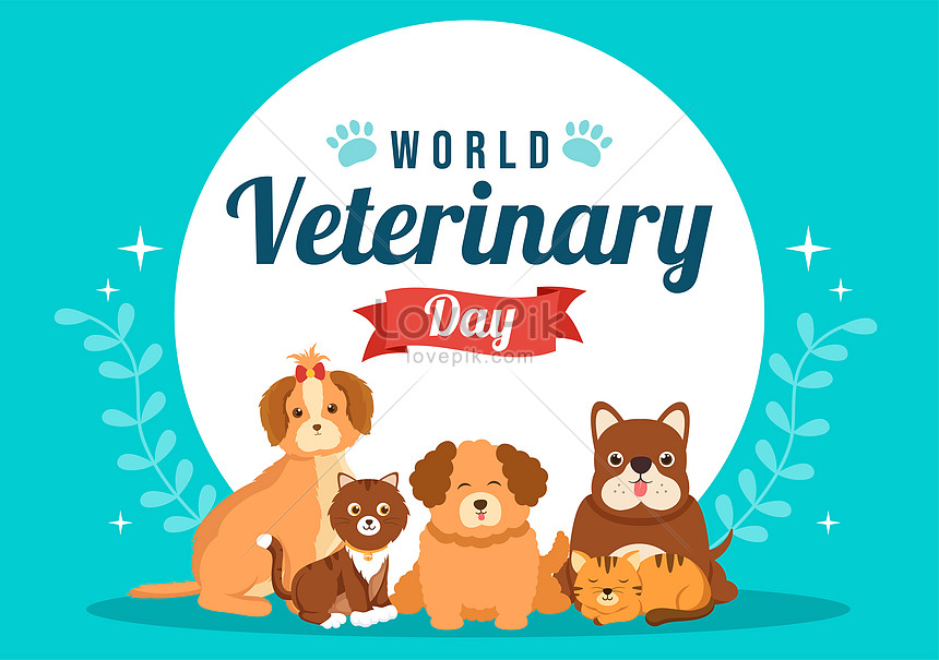 World veterinary day illustration illustration image_picture free