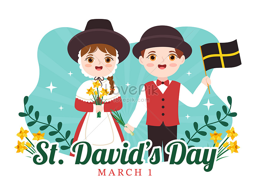 Happy st davids day illustration illustration image_picture free ...