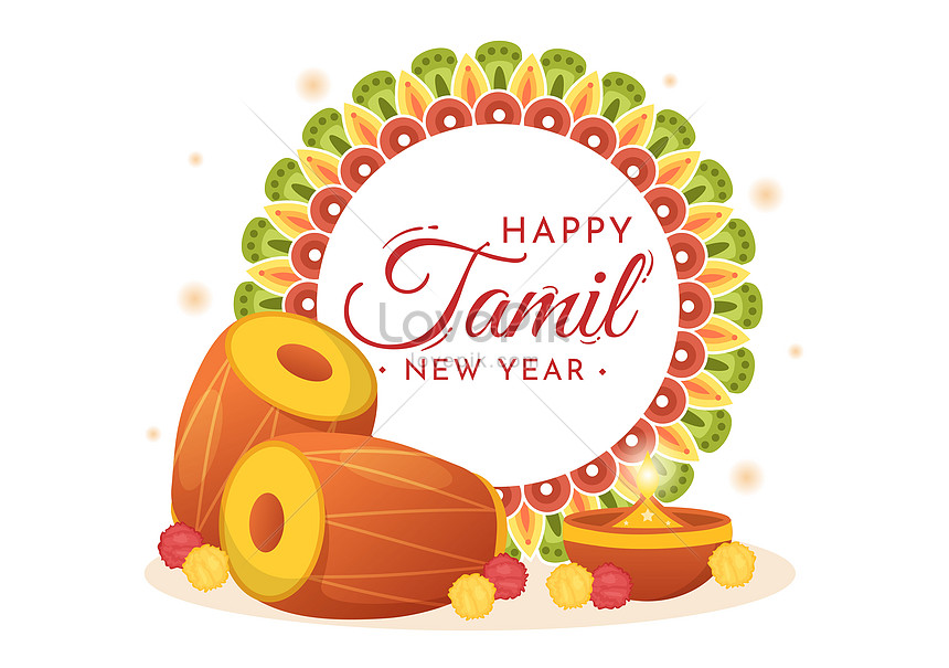 Happy tamil new year illustration illustration image_picture free