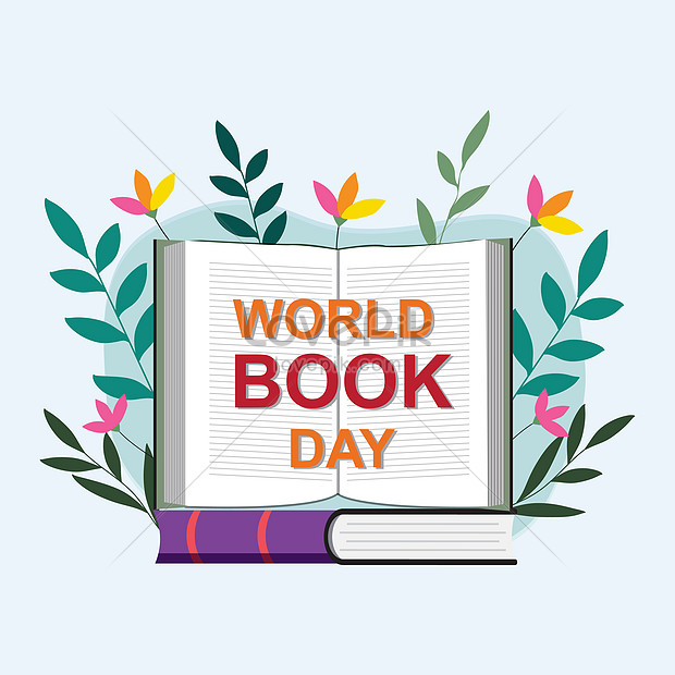 World book day. stack of colorful books on teal background. education ...