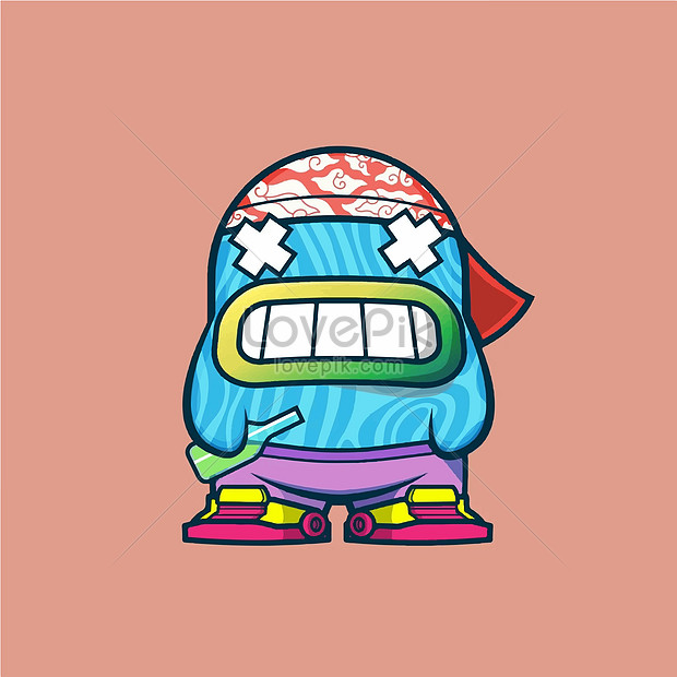 Bestway monster illustration template illustration image_picture free ...