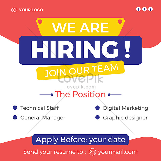 We are hiring add illustration image_picture free download 450170329 ...