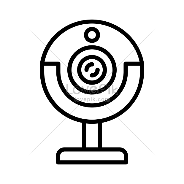 Ilustración De Vector De Cámara Web Blanca Con Fondo Transparente PNG  ,dibujos Webcam, Tecnología, Icono PNG y Vector para Descargar Gratis