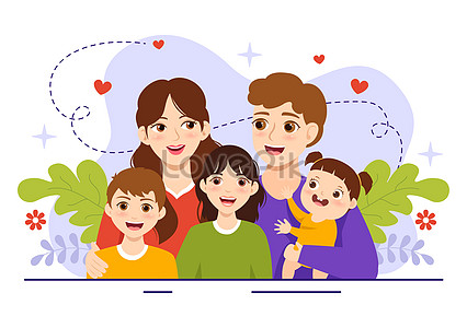 Rodinné hodnoty vektorové ilustrace jpg