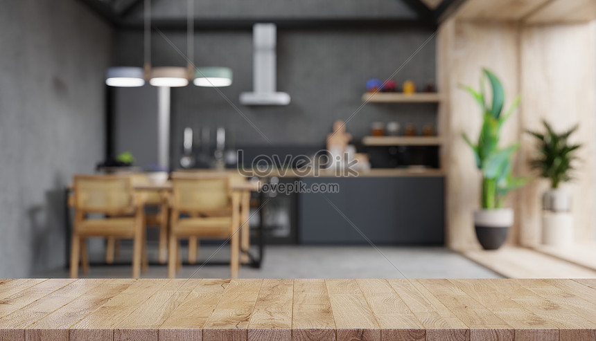 Immagini Stock - Interno Di Una Cucina Moderna E Luminosa In Stile