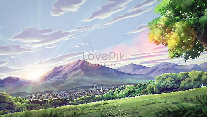 Anime Landscape Wallpaper HD 105808 - Baltana-demhanvico.com.vn
