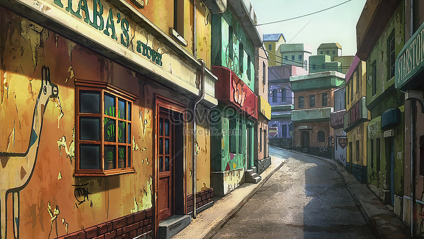 dark alley | Dark city, Scenery, Anime background