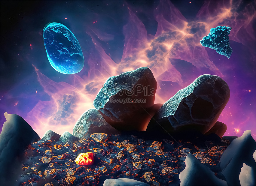 Astral Wallpapers Composition With Rocks