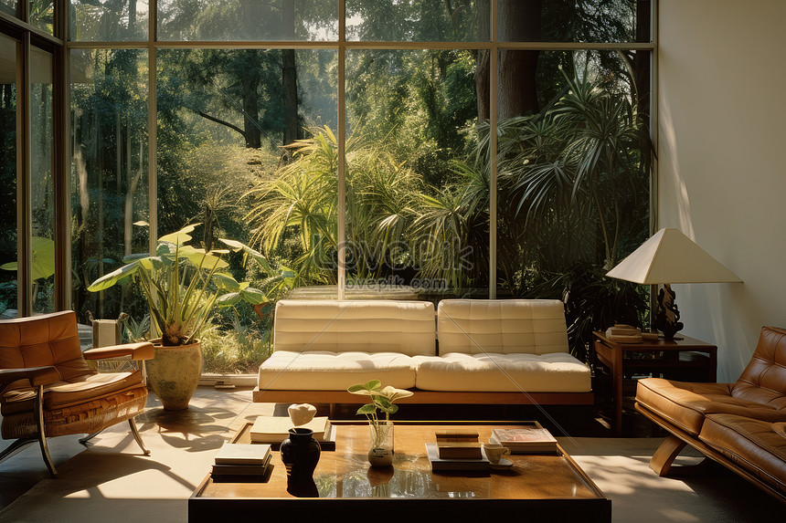 Living Room Interior With Posters On The Wall Picture And HD Photos ...