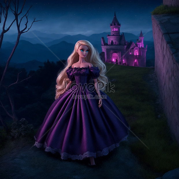 Barbie Princess Castle Kingdom Drees Garden Vehicle Picture And HD Photos | Free Download On Lovepik