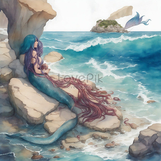 Mermaid Resting on newest Rock