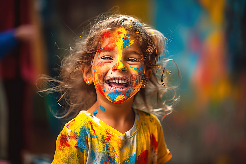 Young Girl With Painted Face Picture And HD Photos | Free Download On ...