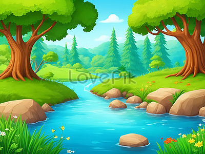 River Cartoon Images, HD Pictures For Free Vectors Download - Lovepik.com